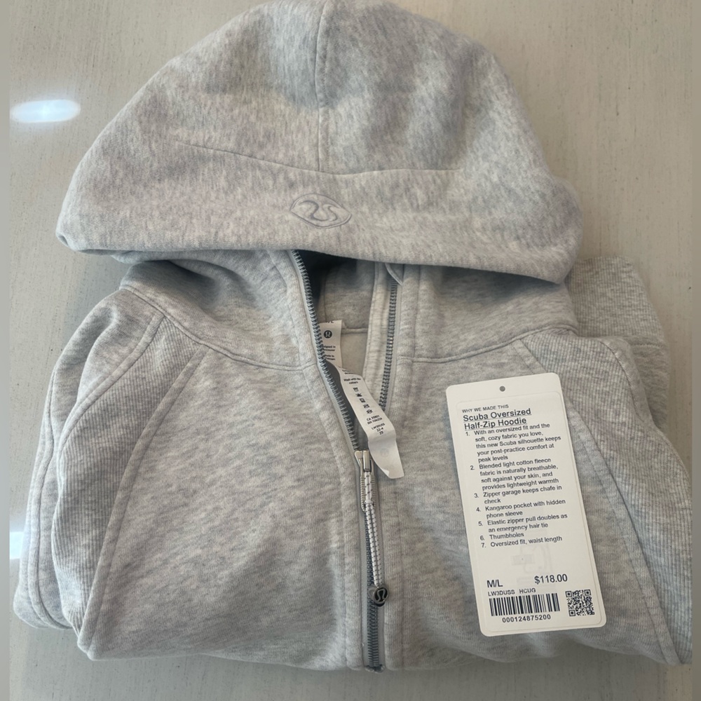 Lululemon scuba oversized half zip hoodie